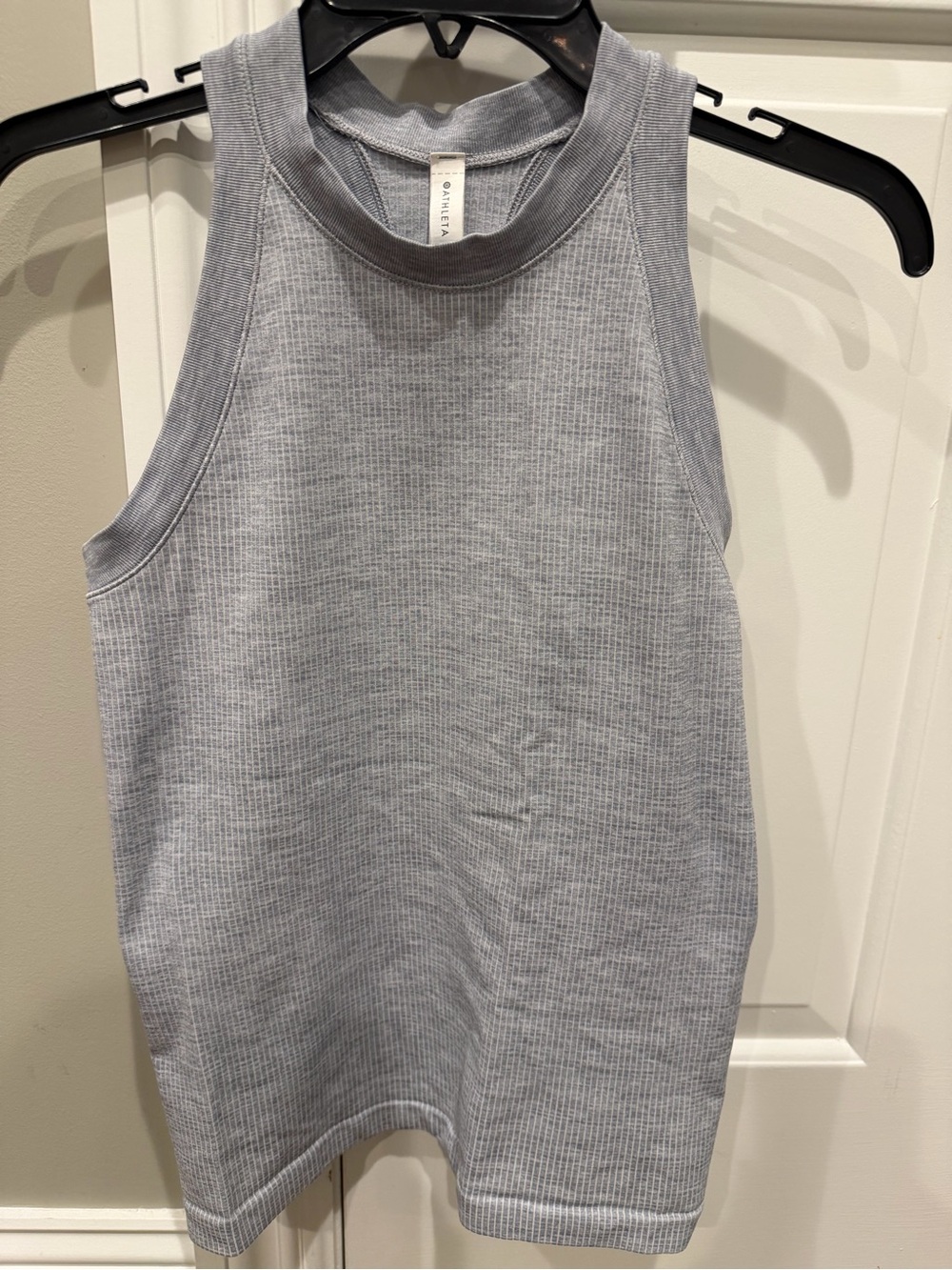 Athleta Heather Gray Ribbed Tank Top